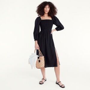 J.Crew Linen Daydream Dress - BLK - Sz S. NWT